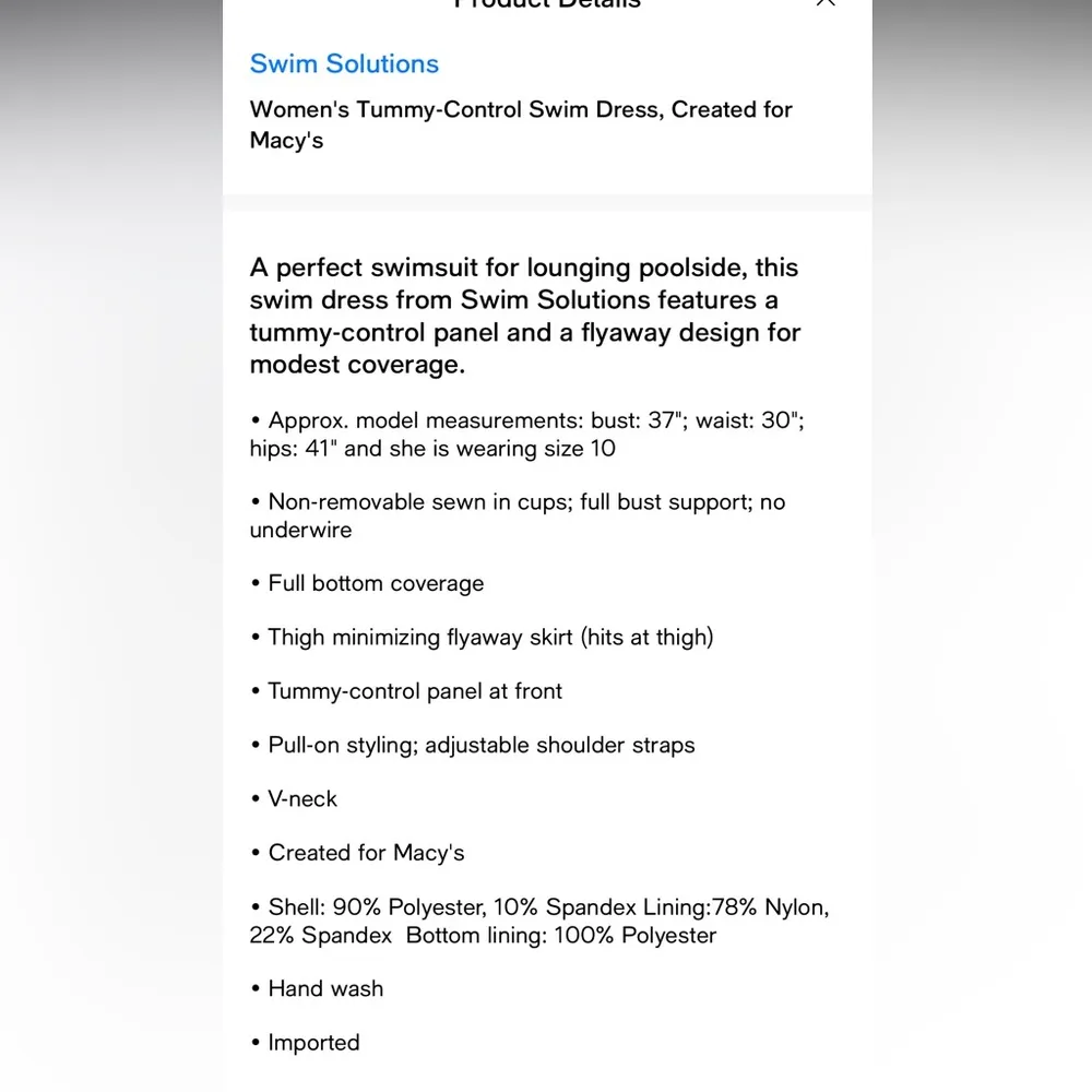 Swim Solutions NWT Black V - Image 12