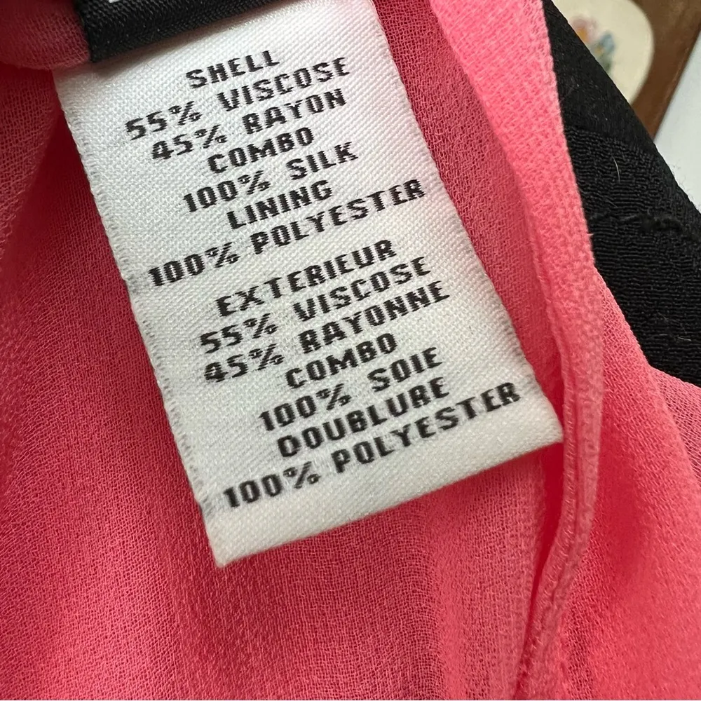 Diane Von Furstenberg Loranne Colorblock Silk
Tank Dress size 0 XS pink black - Image 14