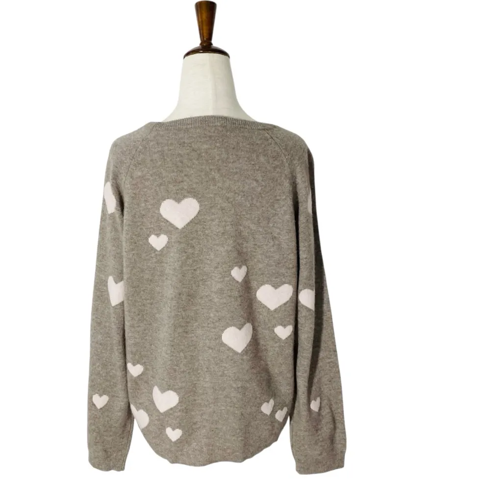 PHILOSOPHY 100% Cashmere Hearts Sweater - Image 5