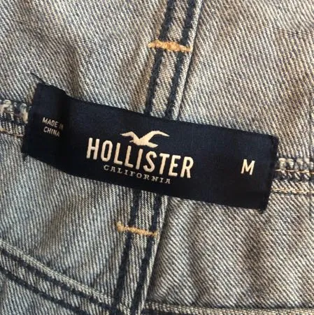 Hollister DENIM OVERALL SHORTS - Image 6