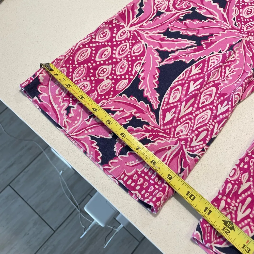Lilly Pulitzer Pink Pineapple Print Palazzo Pull on elastic waist Pants size XS - Image 6