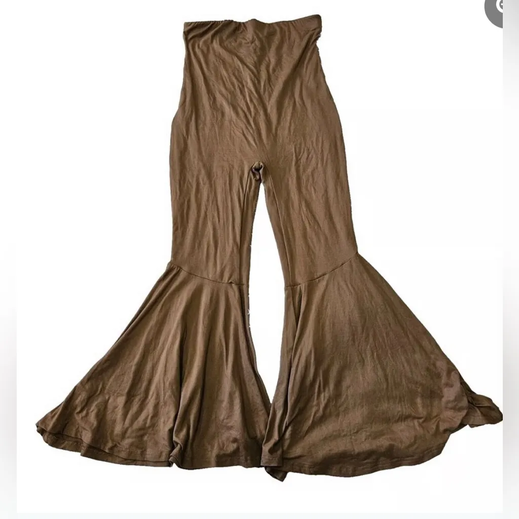 BUMPSUIT NWOT NICOLE FLARE PANT SIZE M Brown Size M - Image 4