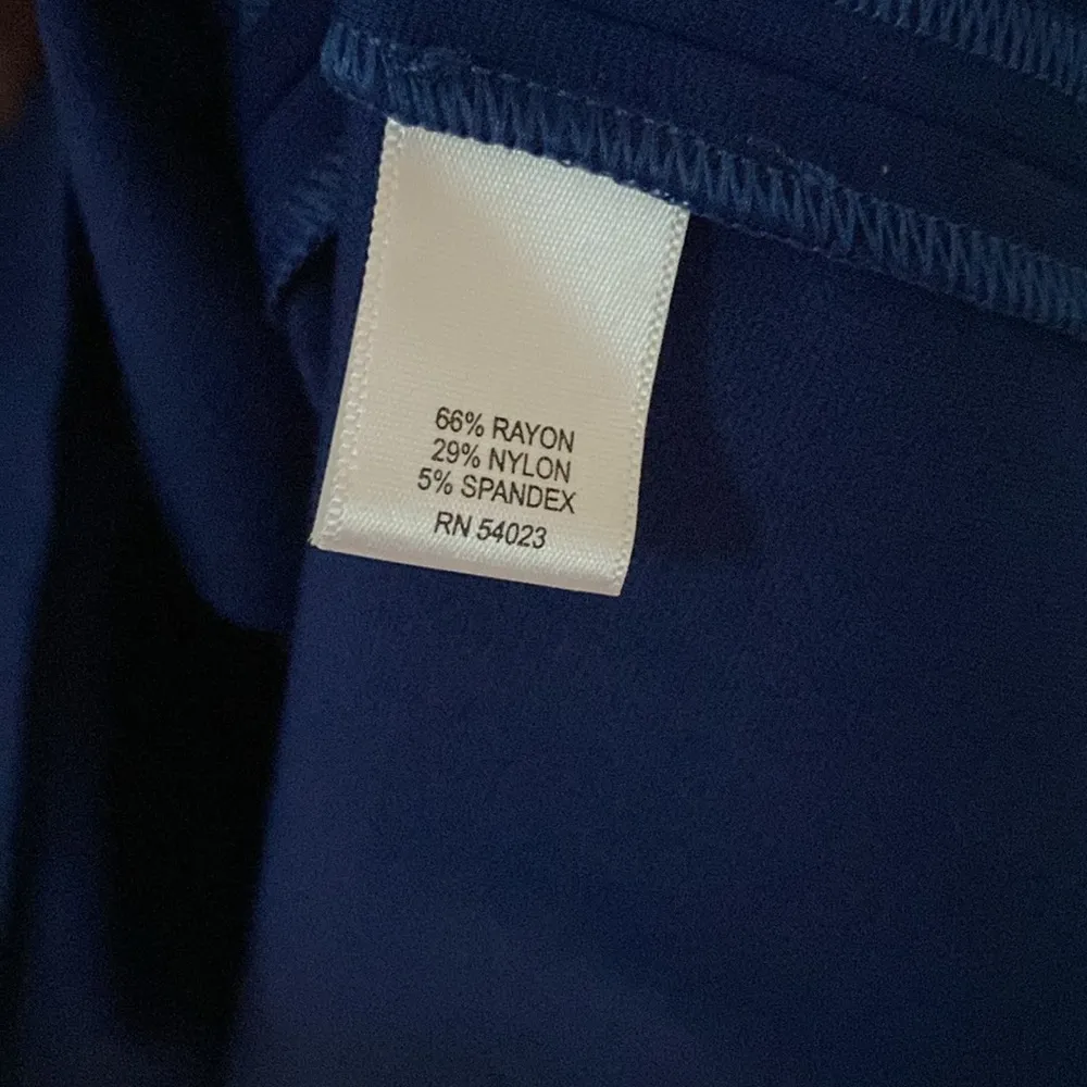 Banana Republic Fit‎ & Flare Dress Size 4 Pleated Skirt Color Block Blue Black - Image 8