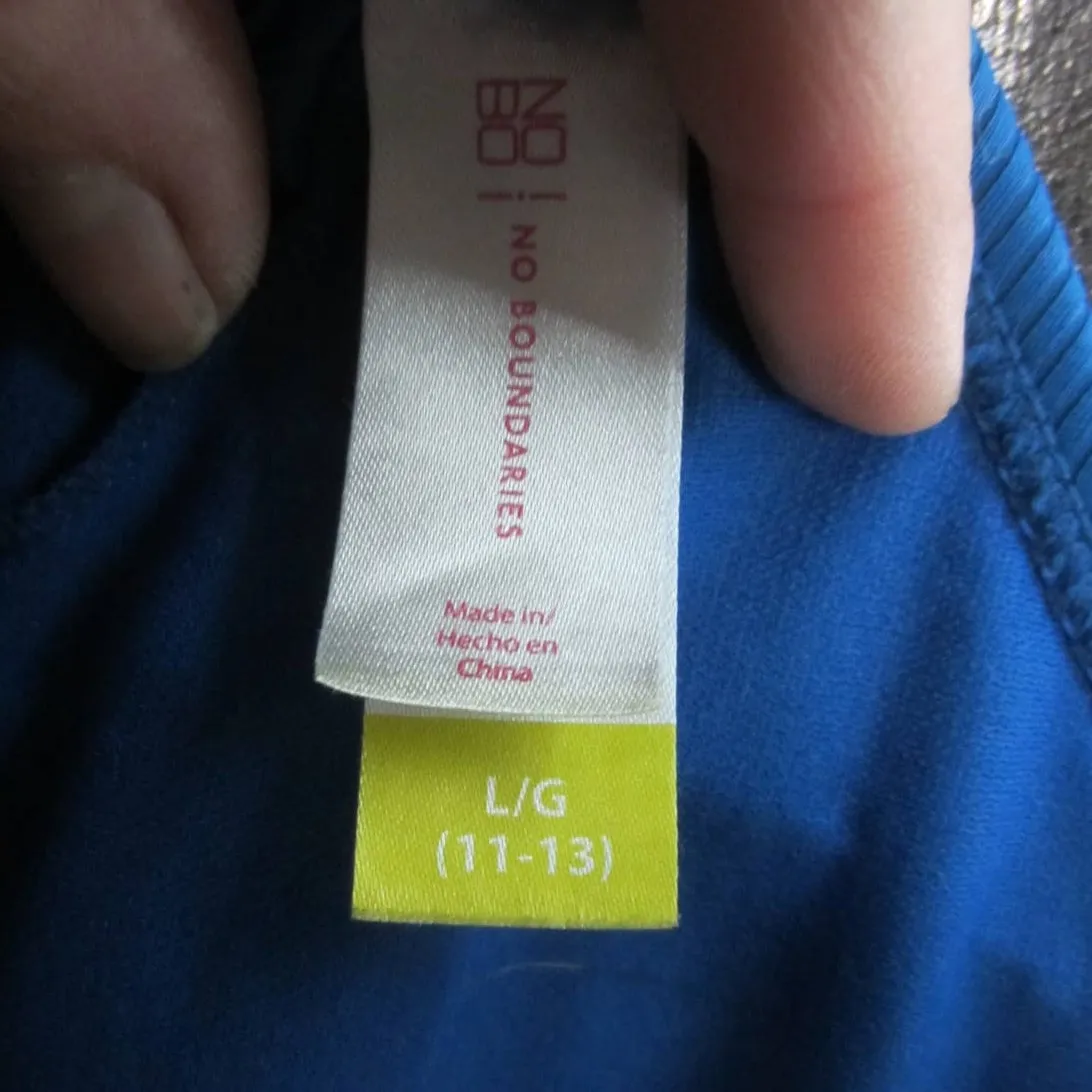 Y2K Swim Beachwear Bold Blue Bikini Top No Boundaries L (11-13) - Image 7