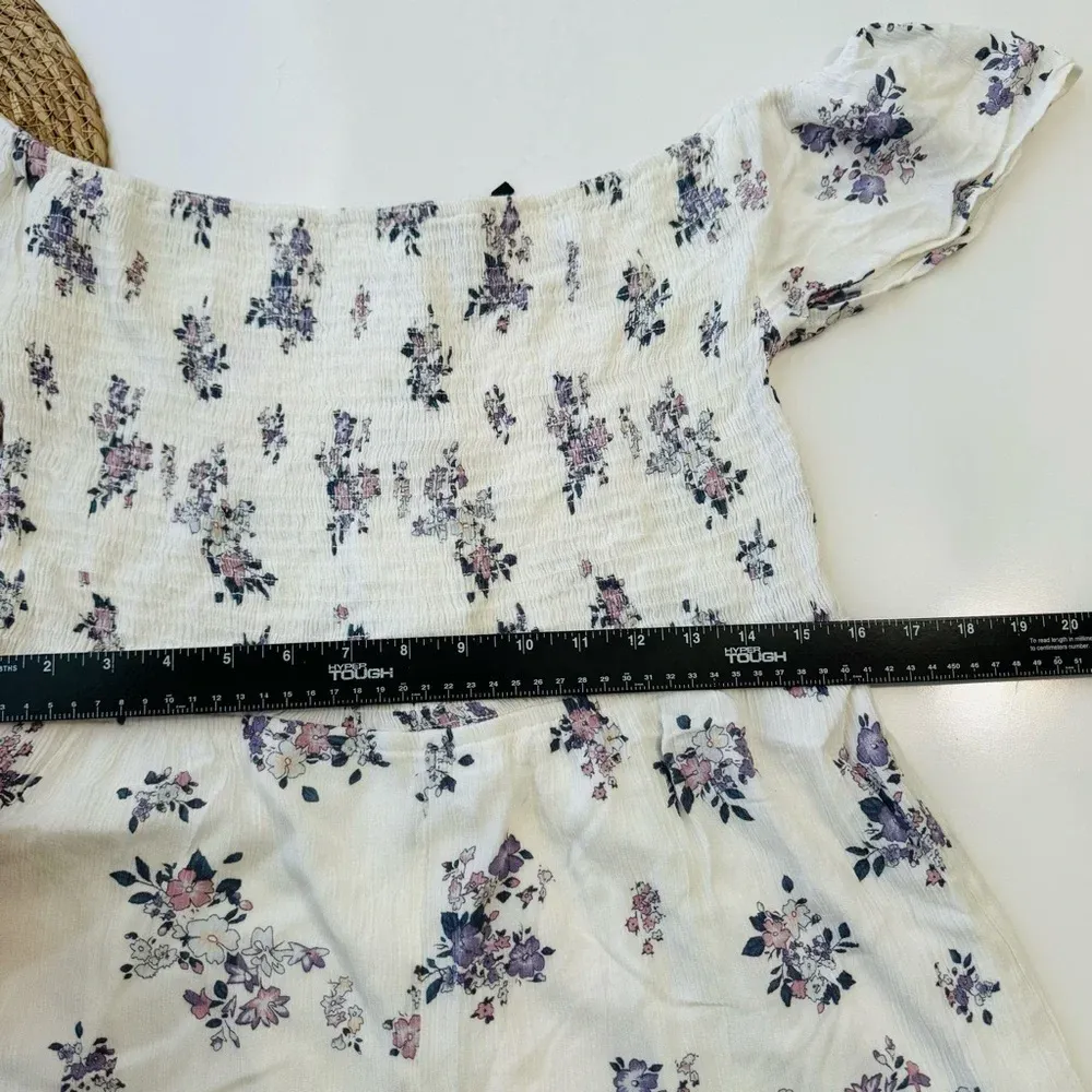 Zenobia‎ Women's Floral Plus Size Romper White 3XL - Image 7