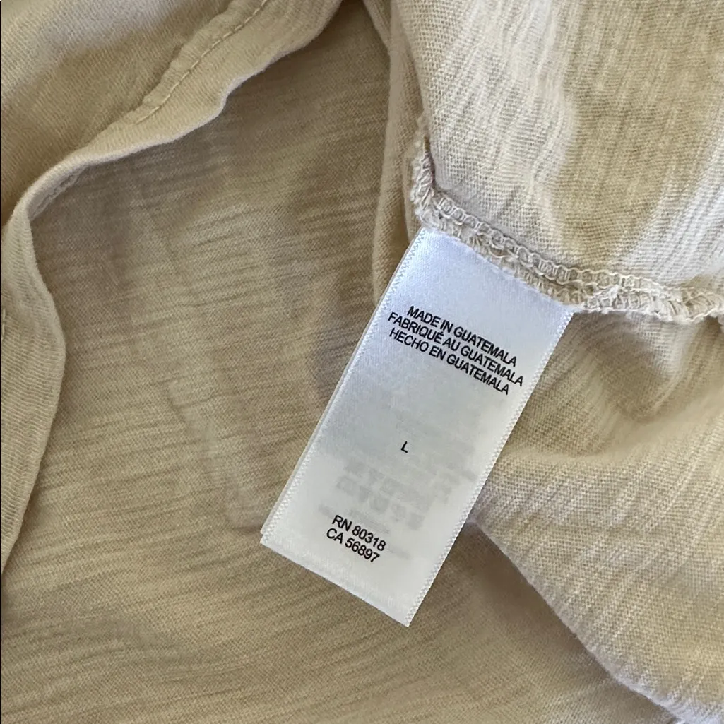 Lucky Brand Beige T-Shirt - Image 4