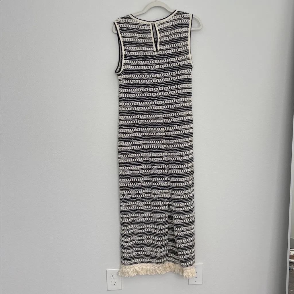 J. Crew Collection Crochet Striped Midi Dress - Image 4