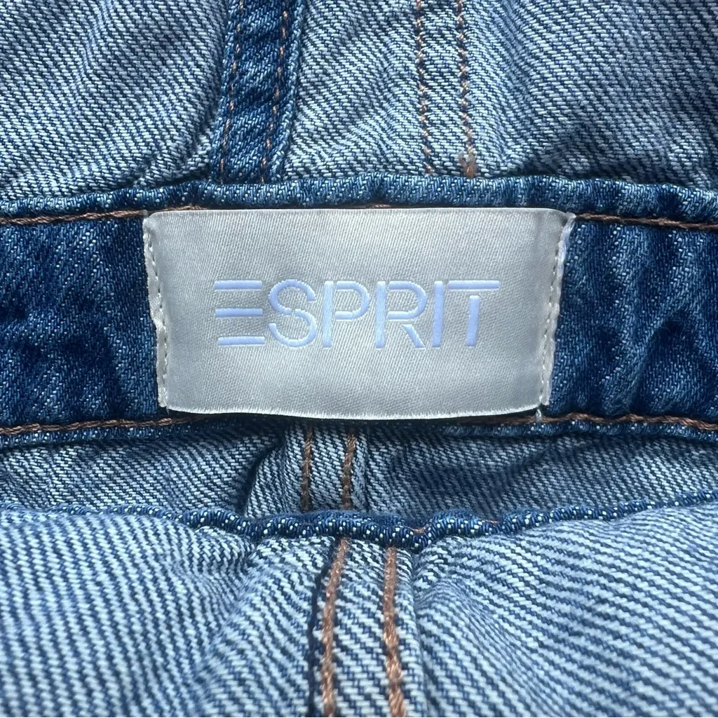 Esprit Womens 100% Cotton Denim Skirt Overalls Size Large NWT - Image 5