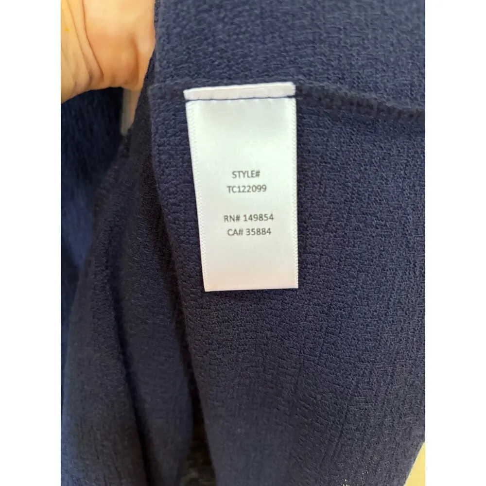 NWT Sadie & Sage Hailee Front Knot Easy Navy Shirt Juniors XL 13/14 Blue - Image 6