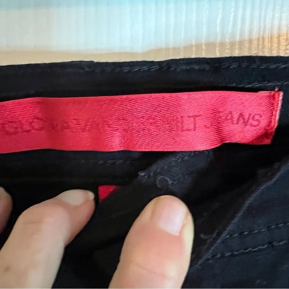 NWT Gloria Vanderbilt Black Classic Fit Tapered Leg Stretch Jean‎ Size 18 Short - Image 10