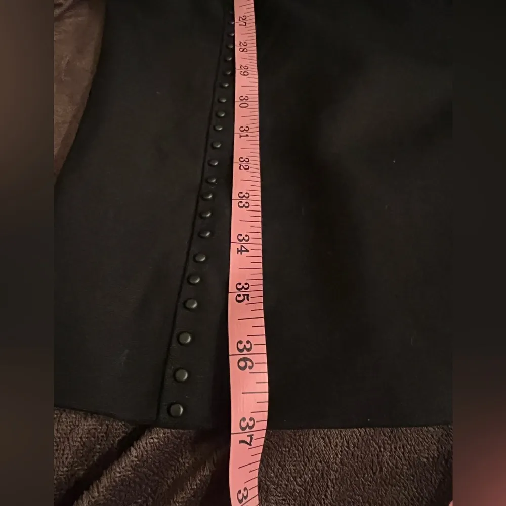 CLASSIQUES ENTIER Nordstrom Black Studded Italian Ponte Knit Skirt Dress 8 NWT - Image 8