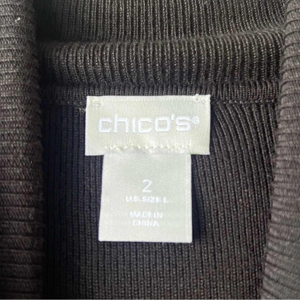 Chico's Dark Knit Sweater - Image 3