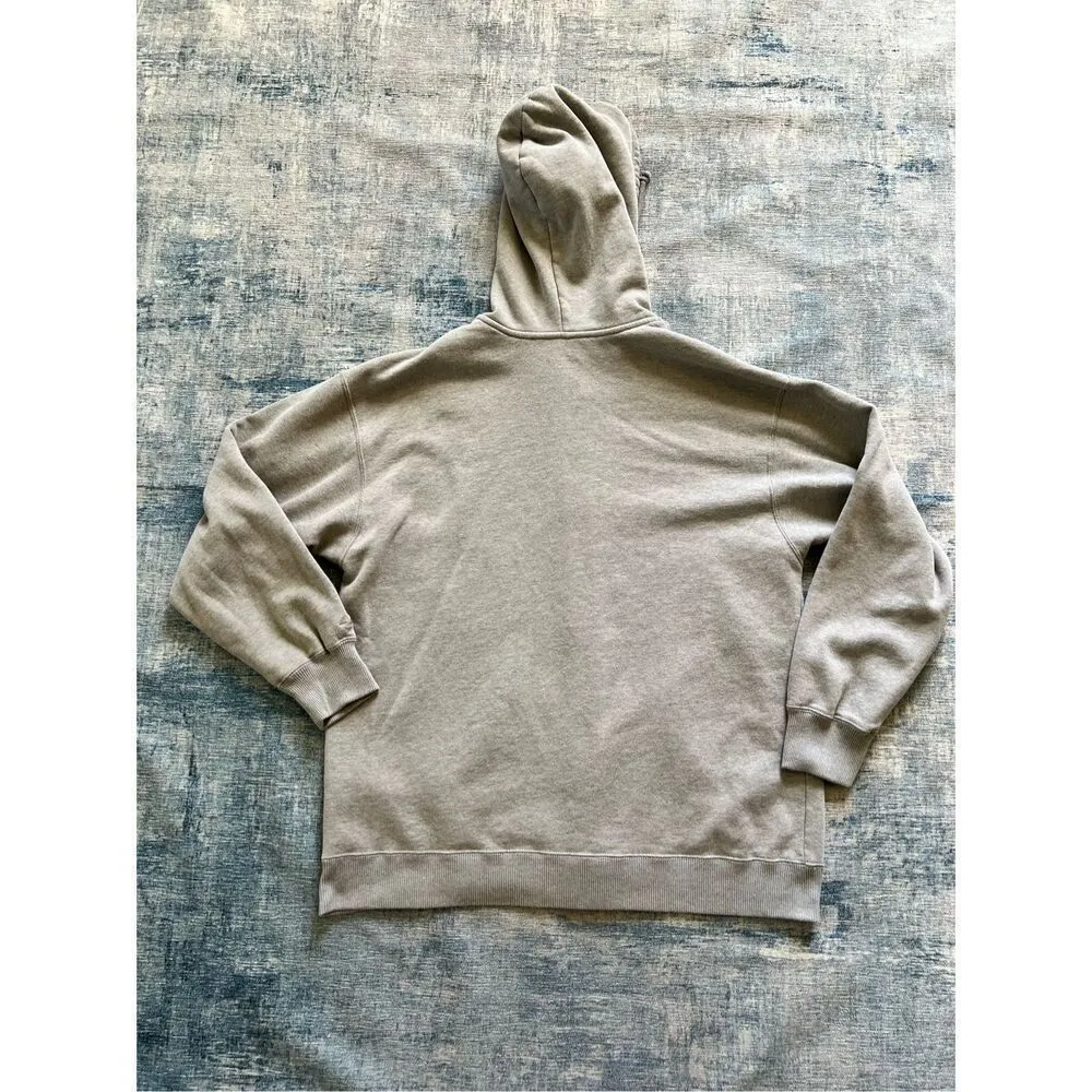 Hollister Heathered Gray Full Zip Hoodie Medium - Image 2