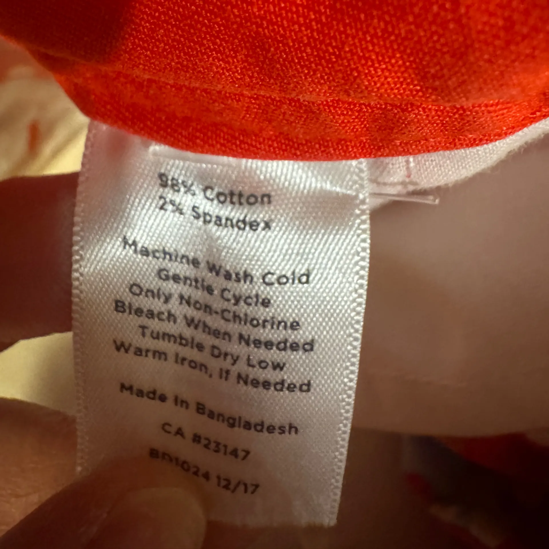 Talbots Red Floral Chino Girlfriend Chino Shorts - Image 4