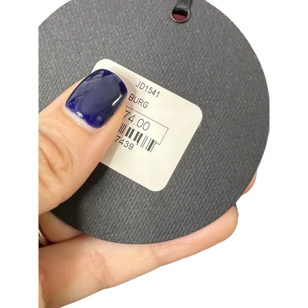 Storia V Neck Ruffle Low Cut Sleeveless Mini Dress Back Tie Burgundy Small NEW - Image 9