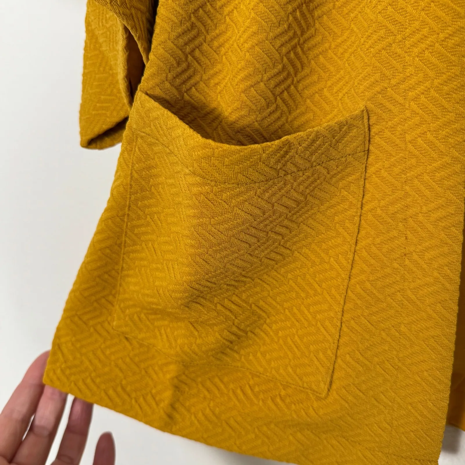 Anthropologie Sunday in Brooklyn Open Short Sleeve Jacket Oversized XS Lagenlook - Image 5