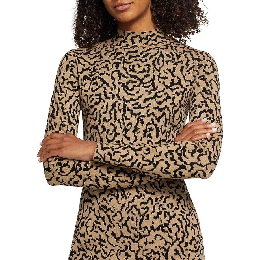 Frame‎ Abstract Mock Turtleneck Sweaterdress Size XS - Image 4