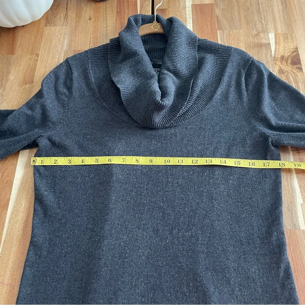 Cowl neck Sweater Charcoal heather grey - Image 5