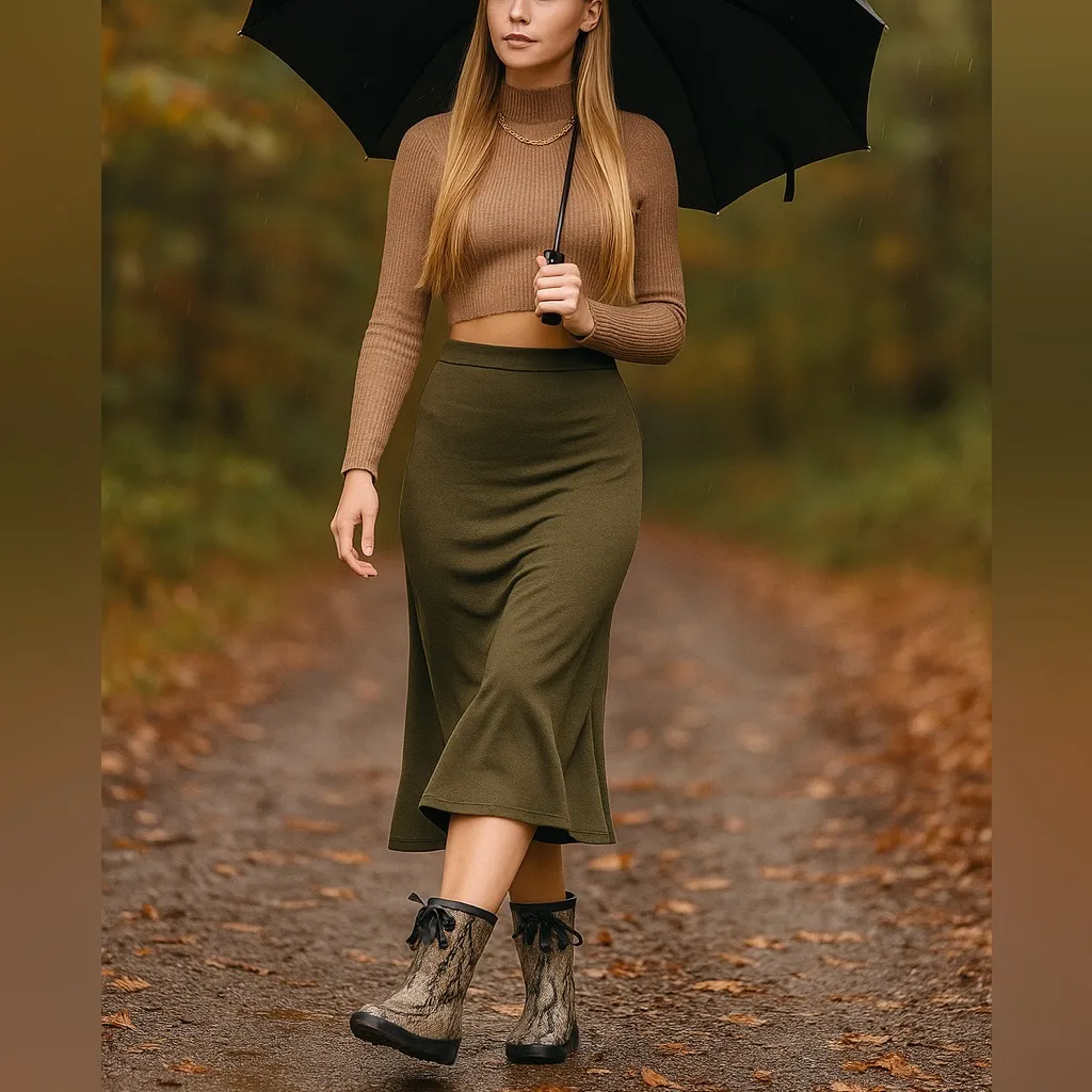 Colors of California Camo Rain Boots/Wellies Tan Size 9 - Image 2