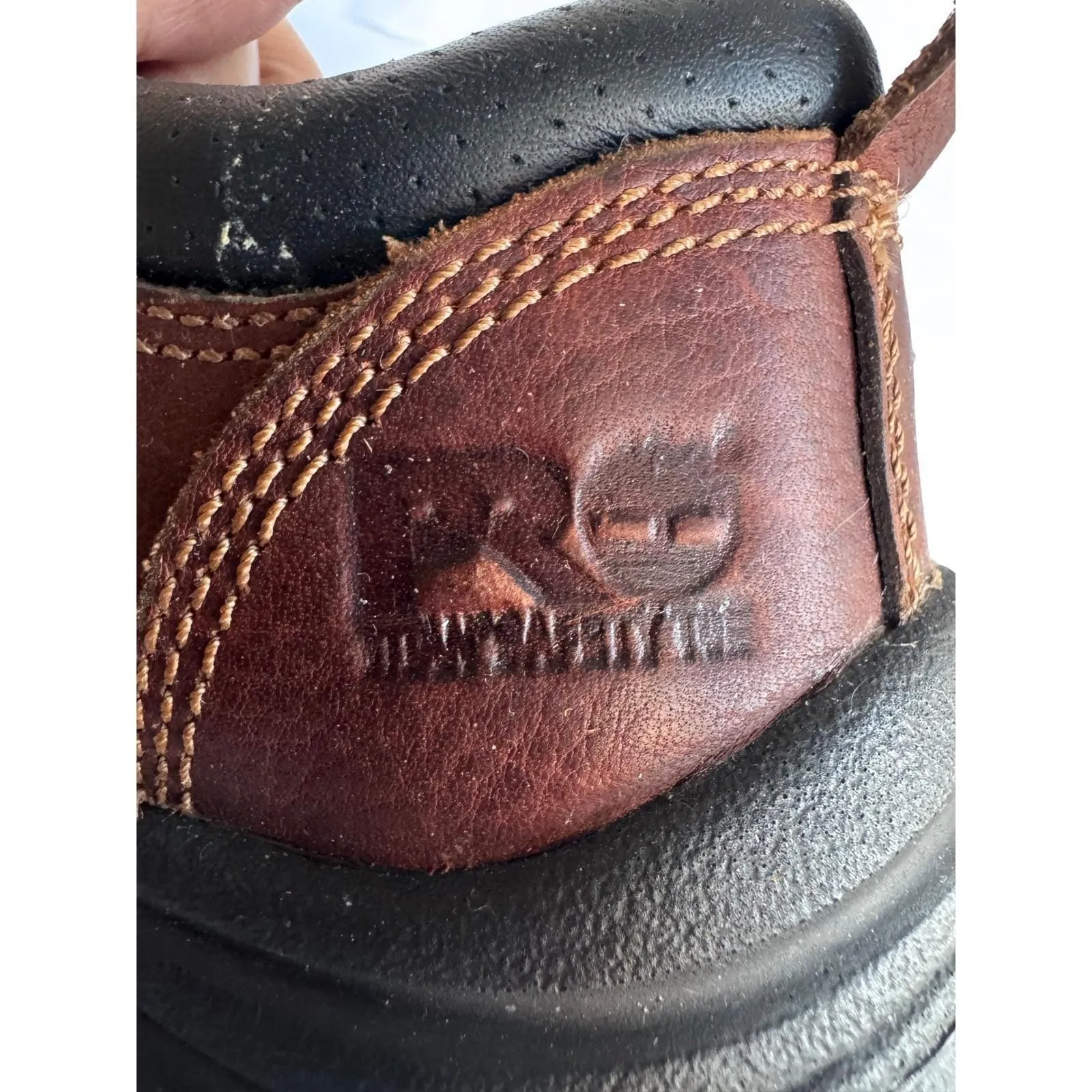 Y2K Timberland PRO Powerfit Jamey Leather Work Shoes Women's 6M‎ Brown steel toe - Image 6