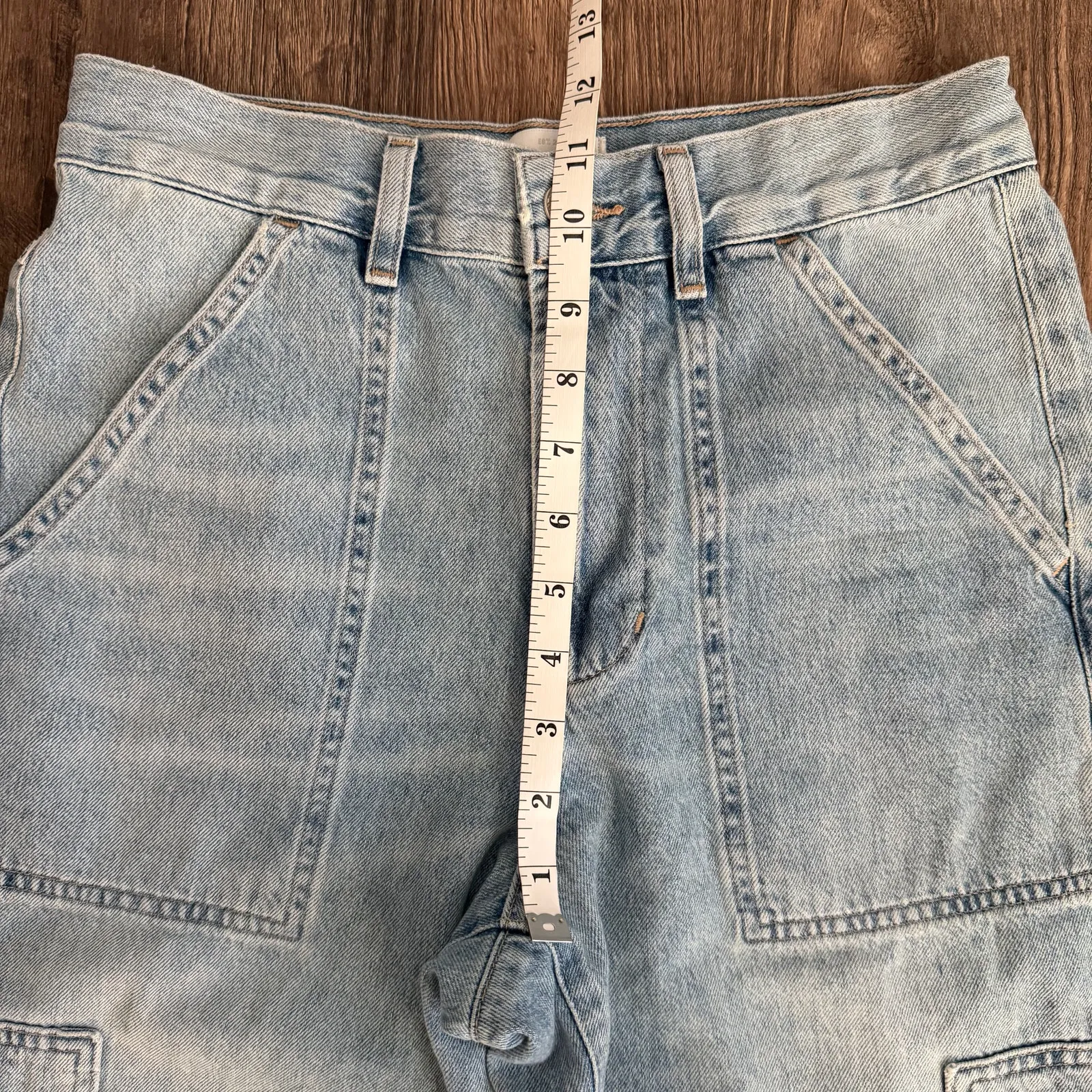 Citizens of Humanity Marcelle Cargo Jeans in Cloud Nine Light Wash Size 25 - Image 12