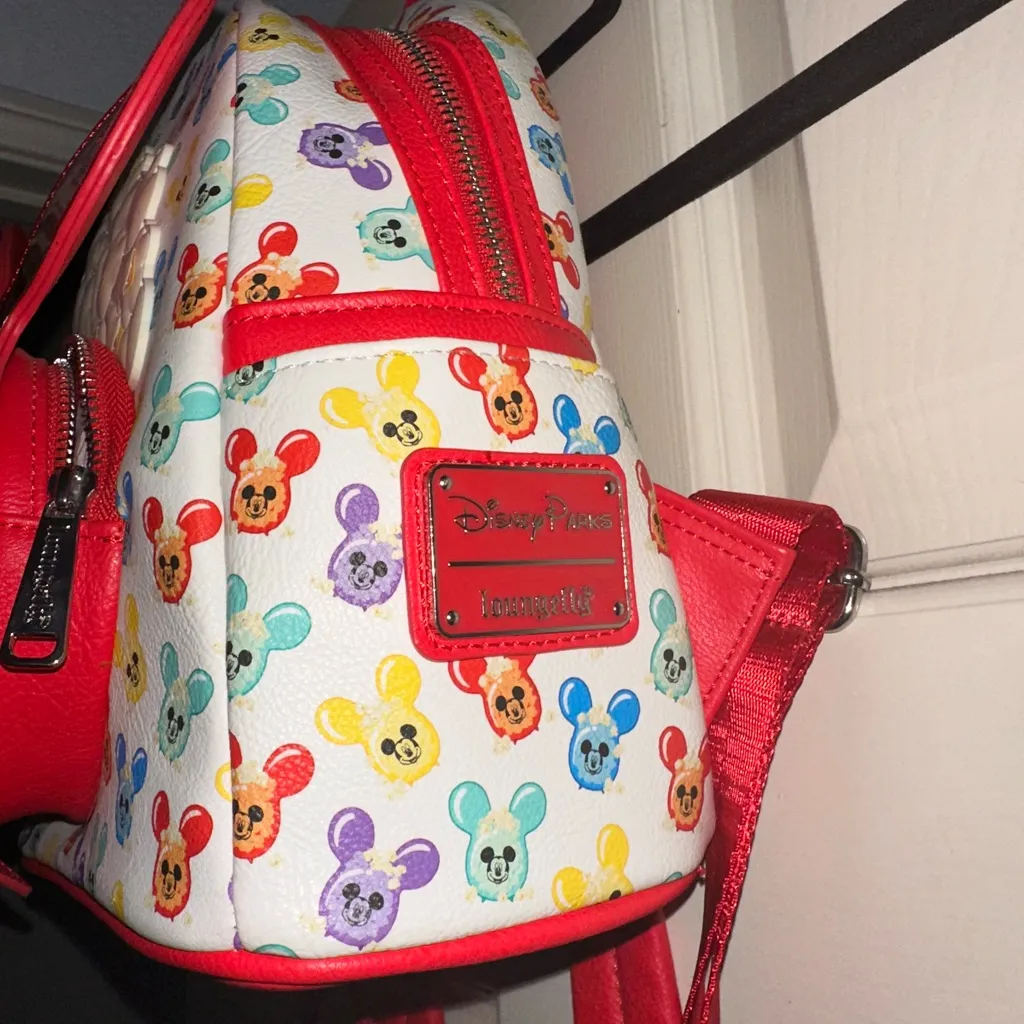 Disney Loungefly Mickey Mouse Balloon Popcorn Mini Backpack - Image 3