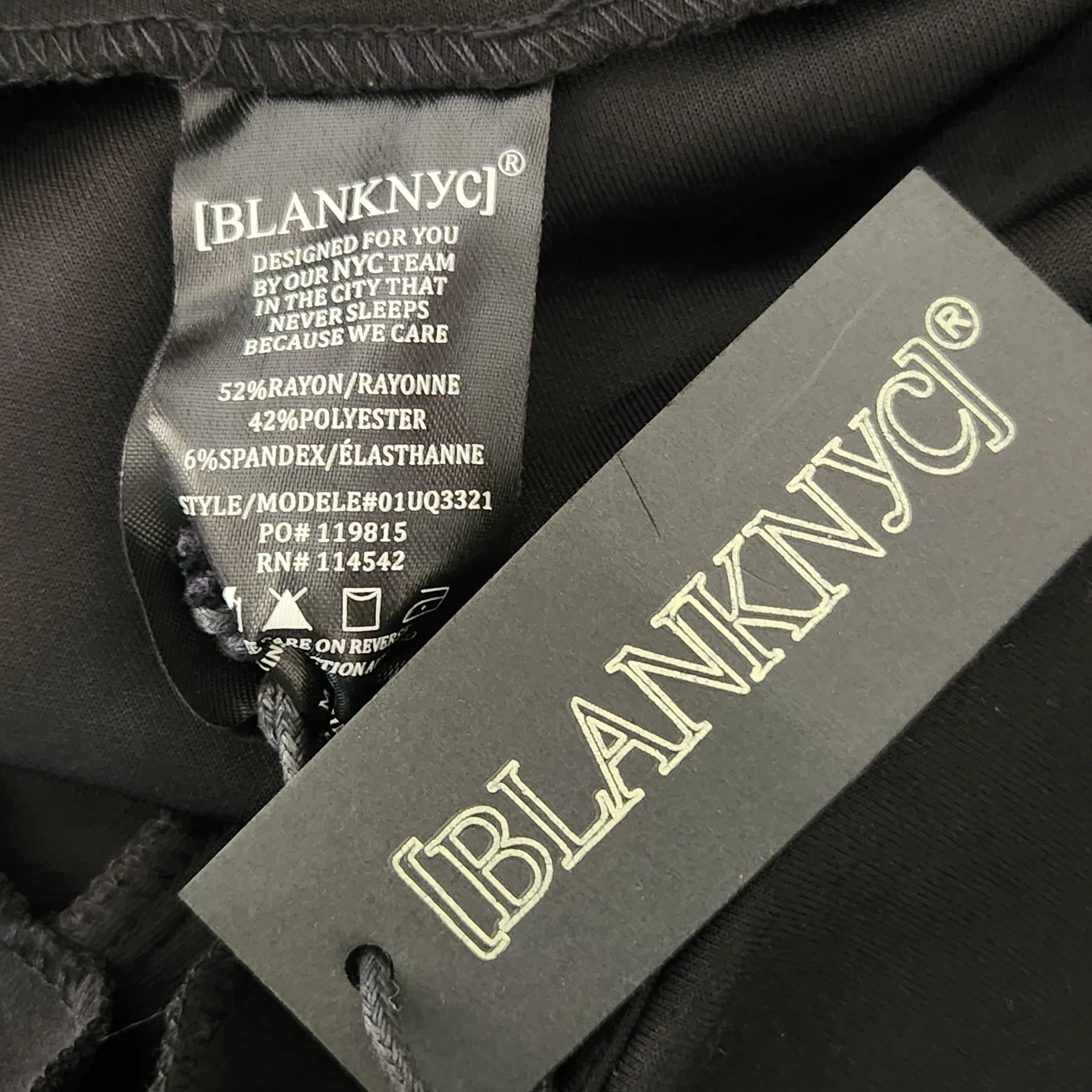 BlankNYC Black High-Rise Pull-On Stretch Pants Size 26 NWT - Image 10