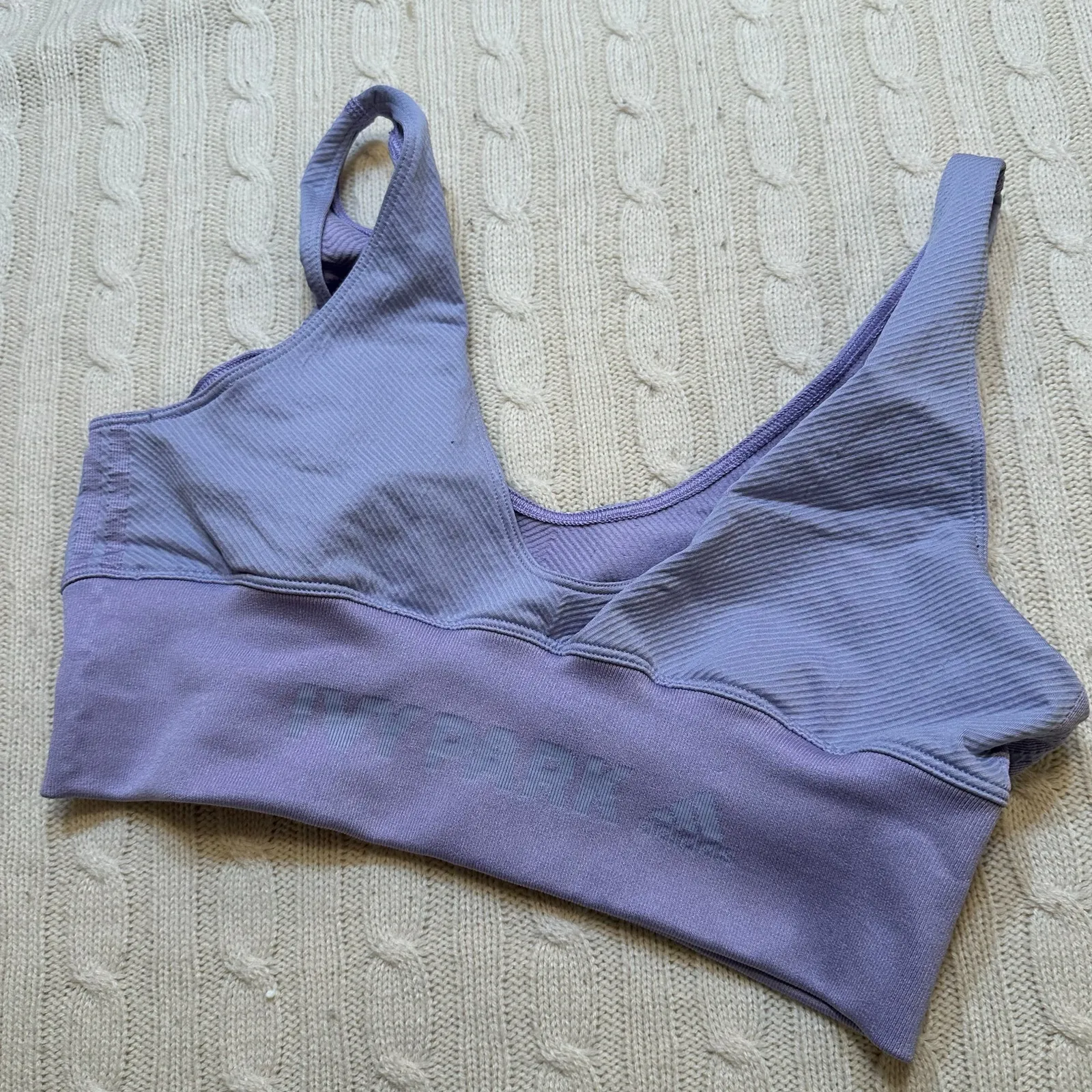 adidas x Ivy Park Knit Women's Bra Sz L - Image 6
