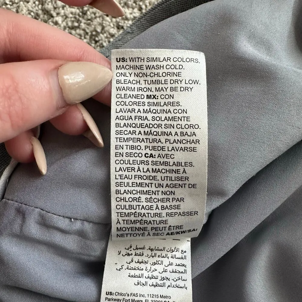 White House Black Market the Flare light gray dress pants size 6 - Image 10