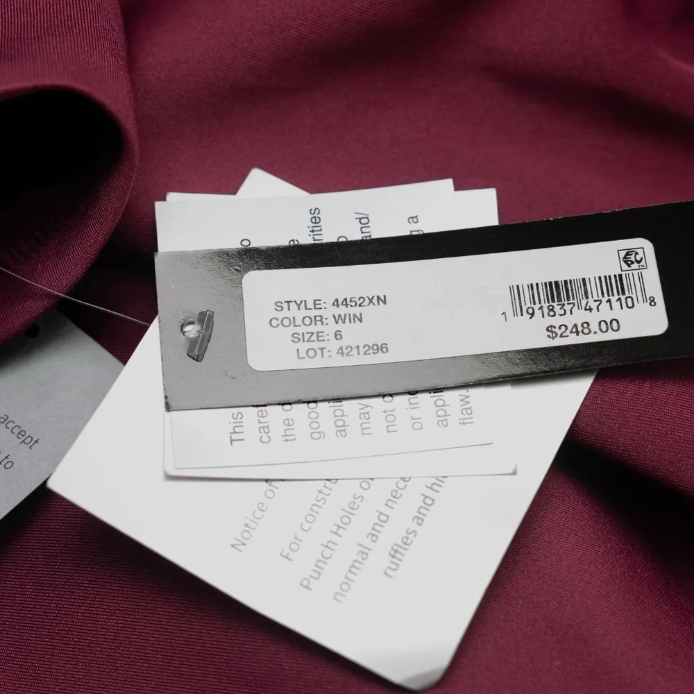 Xscape | Long Sleeve Scuba Ruched Gown - Image 11