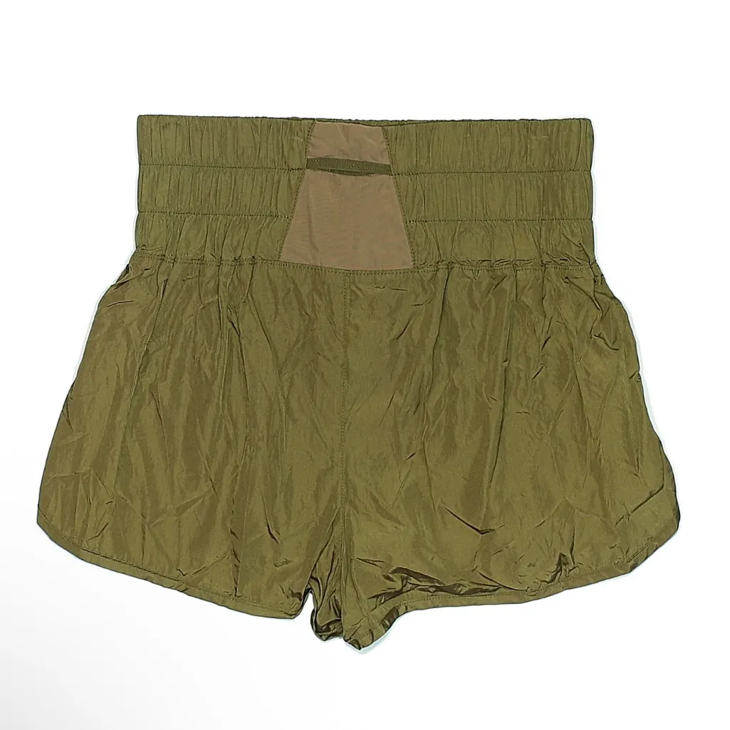 Free People FP Movement The Way Home Athletic Short, Olive Army Green sz. M Brown Size M - Image 11