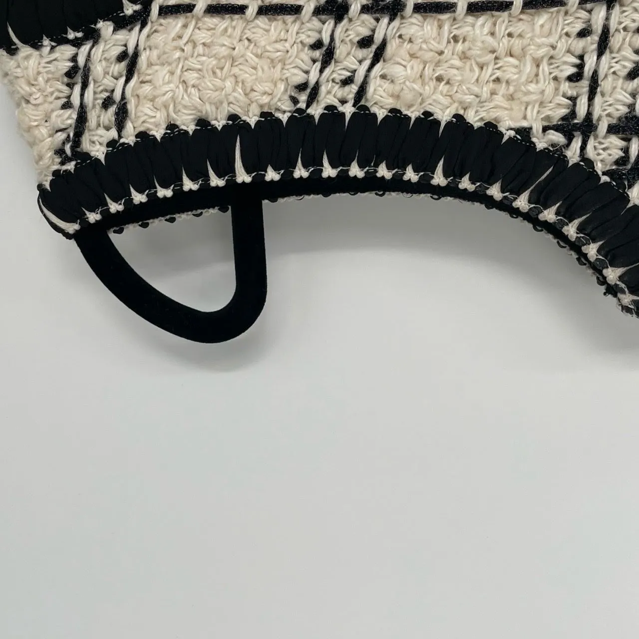 Tory Burch Women's Ivory Black Check Sleeveless Tweed Dress‎ Petite Size Small - Image 9