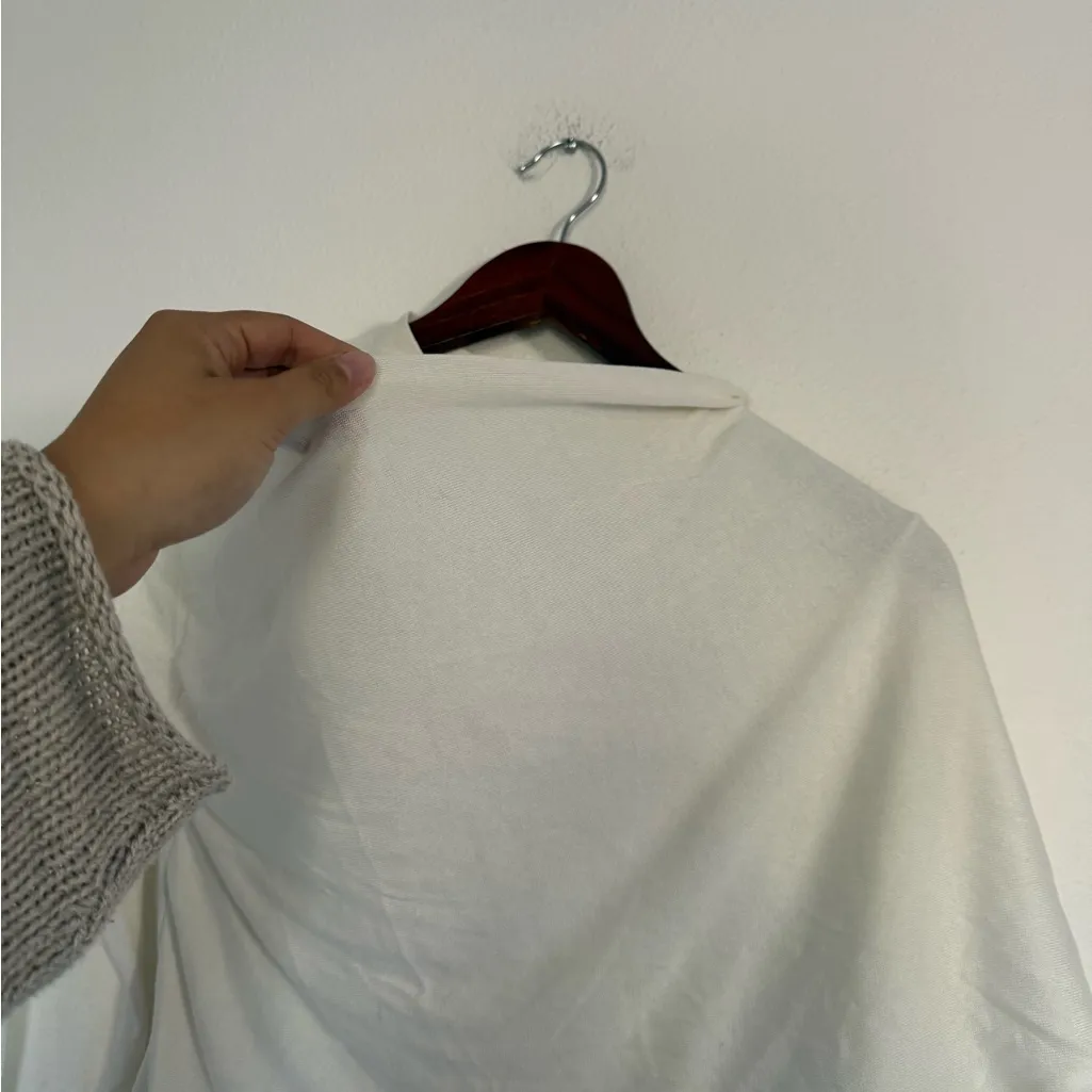 NWOT Aya Muse White Long Sleeve scarf Dress - Image 3