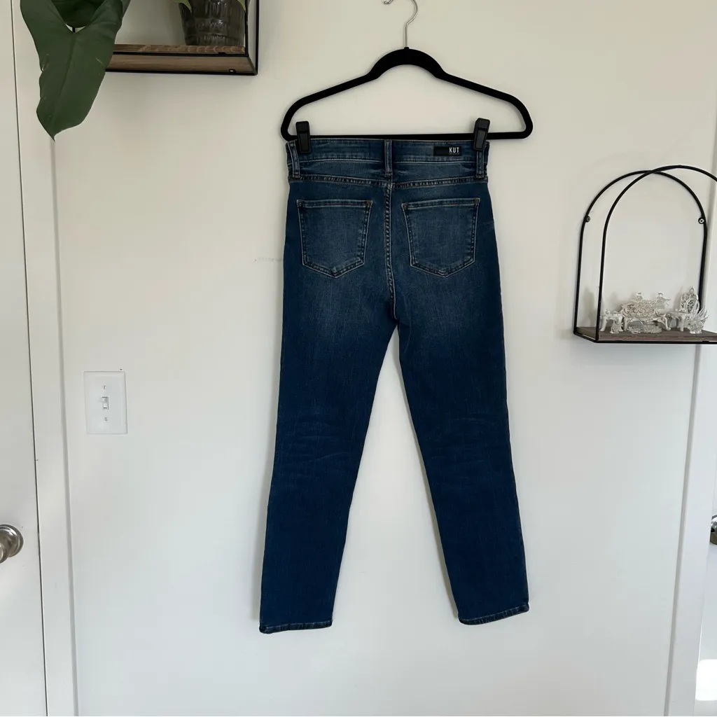 Kut From The Kloth Reese Fab Ab High Rise Ankle Straight Leg Jeans Size 2 - Image 2