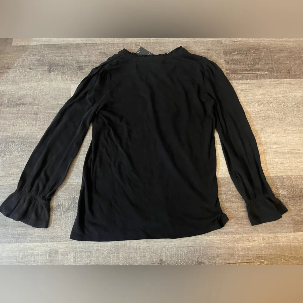 LUCKY BRAND Embroidered Floral Long Sleeve Top - Image 2