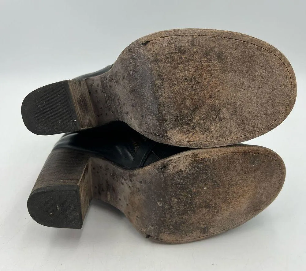 Freebird by Steven Baker Boots Wrap Leather Detail Distressed Brown Western - Image 9