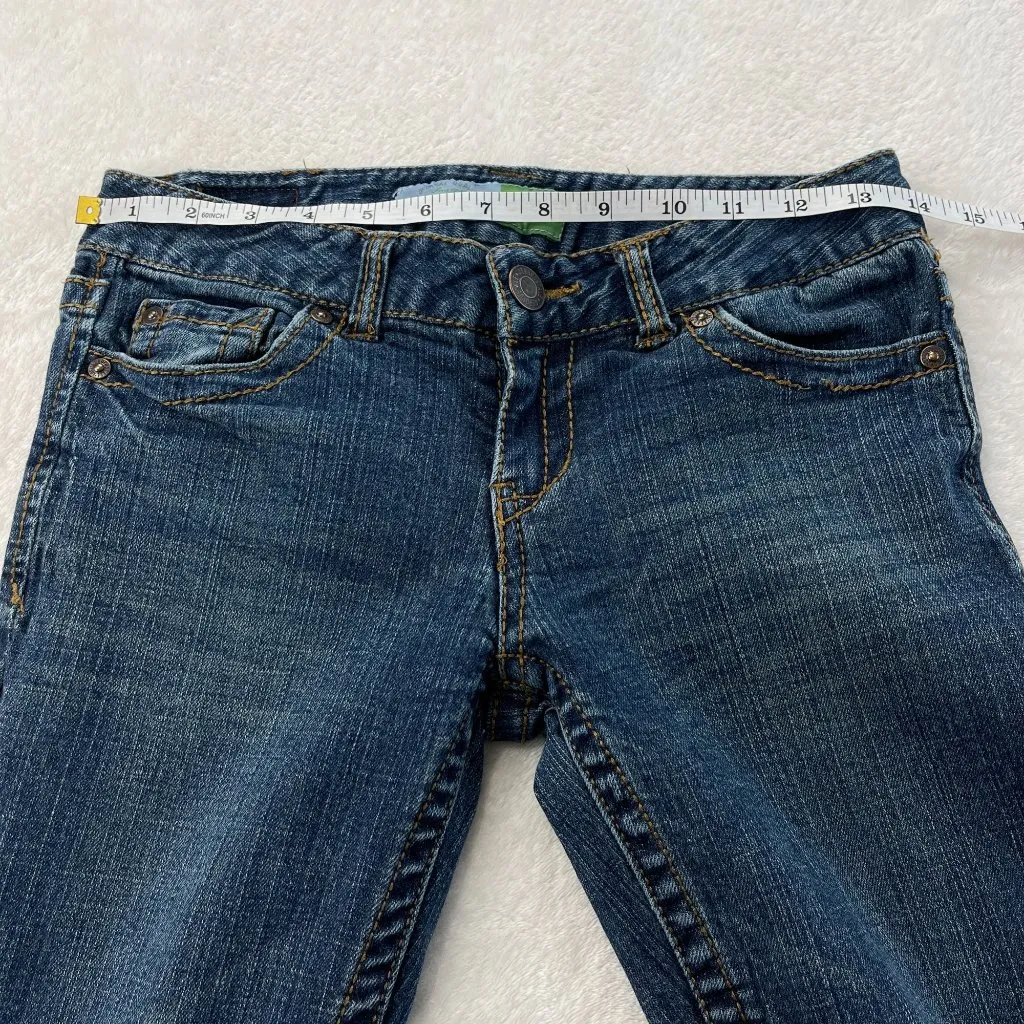 Aeropostale Y2K Bayla Skinny Jeans Womens Sz 1/2 Blue Low Rise‎ 28x31 TALL LONG - Image 6