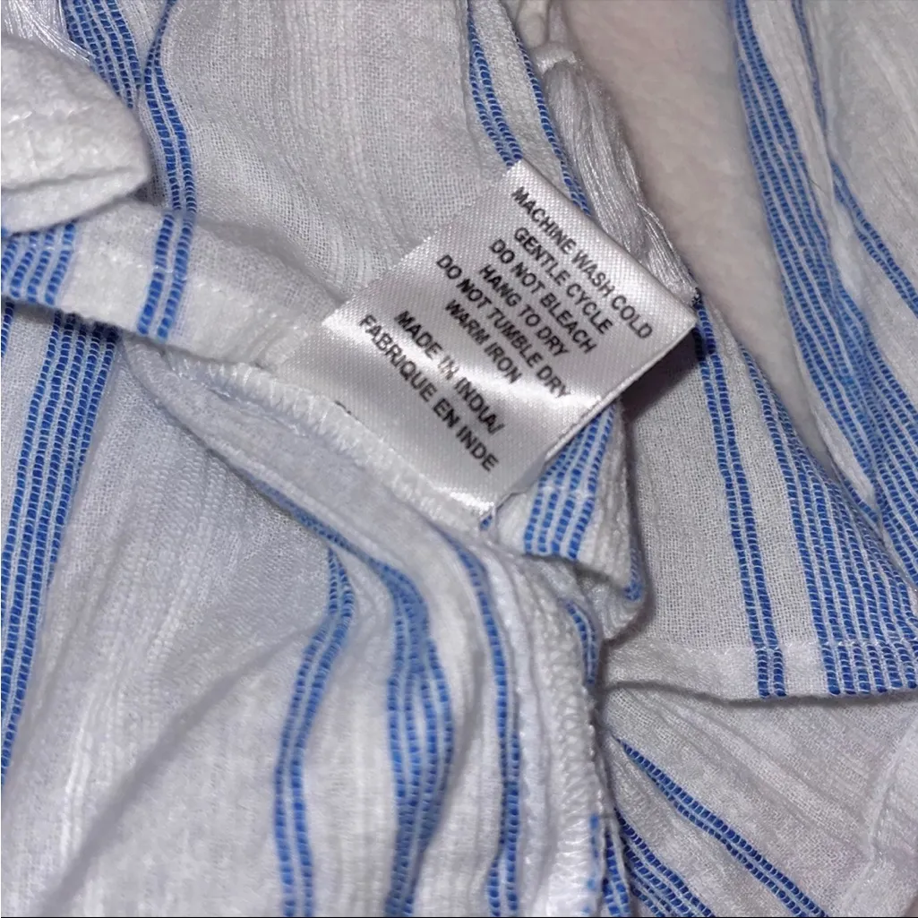 LOVESACKFANCY Striped Prairie Peasant Blouse size XS - Image 8