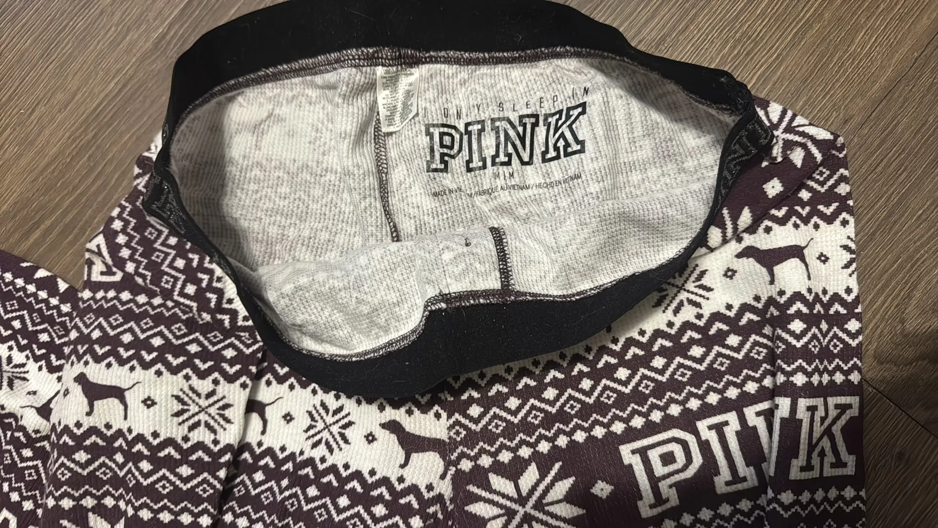 Victoria's Secret PINK Long John Thermal Pajamas - Image 4