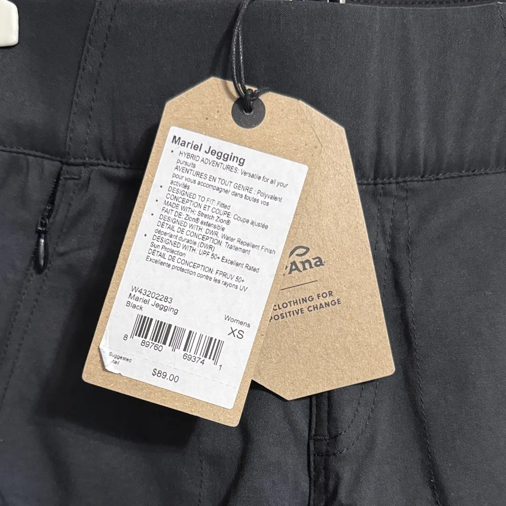 NWT Prana Mariel Black Jegging Skinny Pant Gorp Utility Hiking Outdoors - Image 5