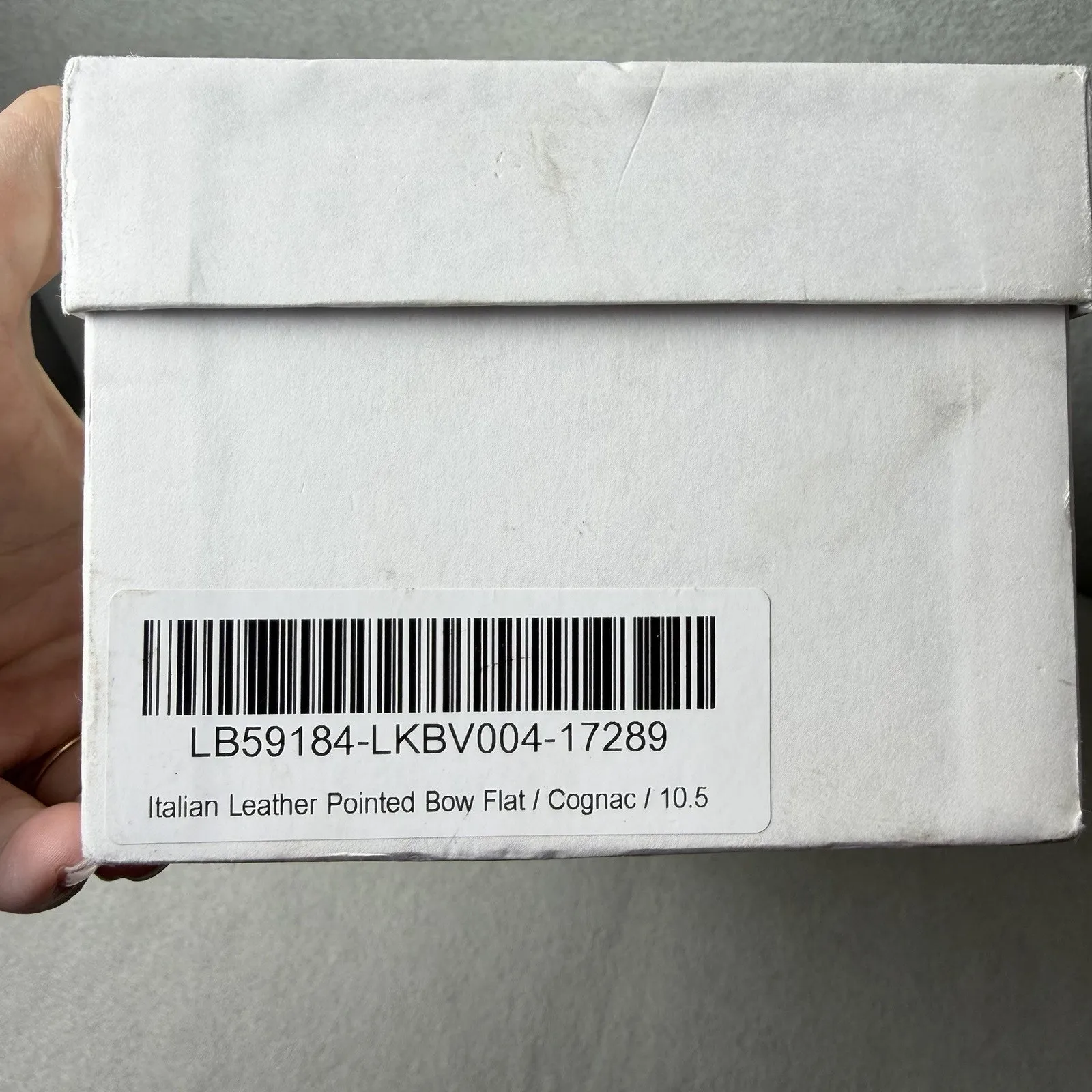 Quince Italian Leather Pointed Bow Ballet Flat Shoes Cognac Women’s Size 10.5 - Image 6