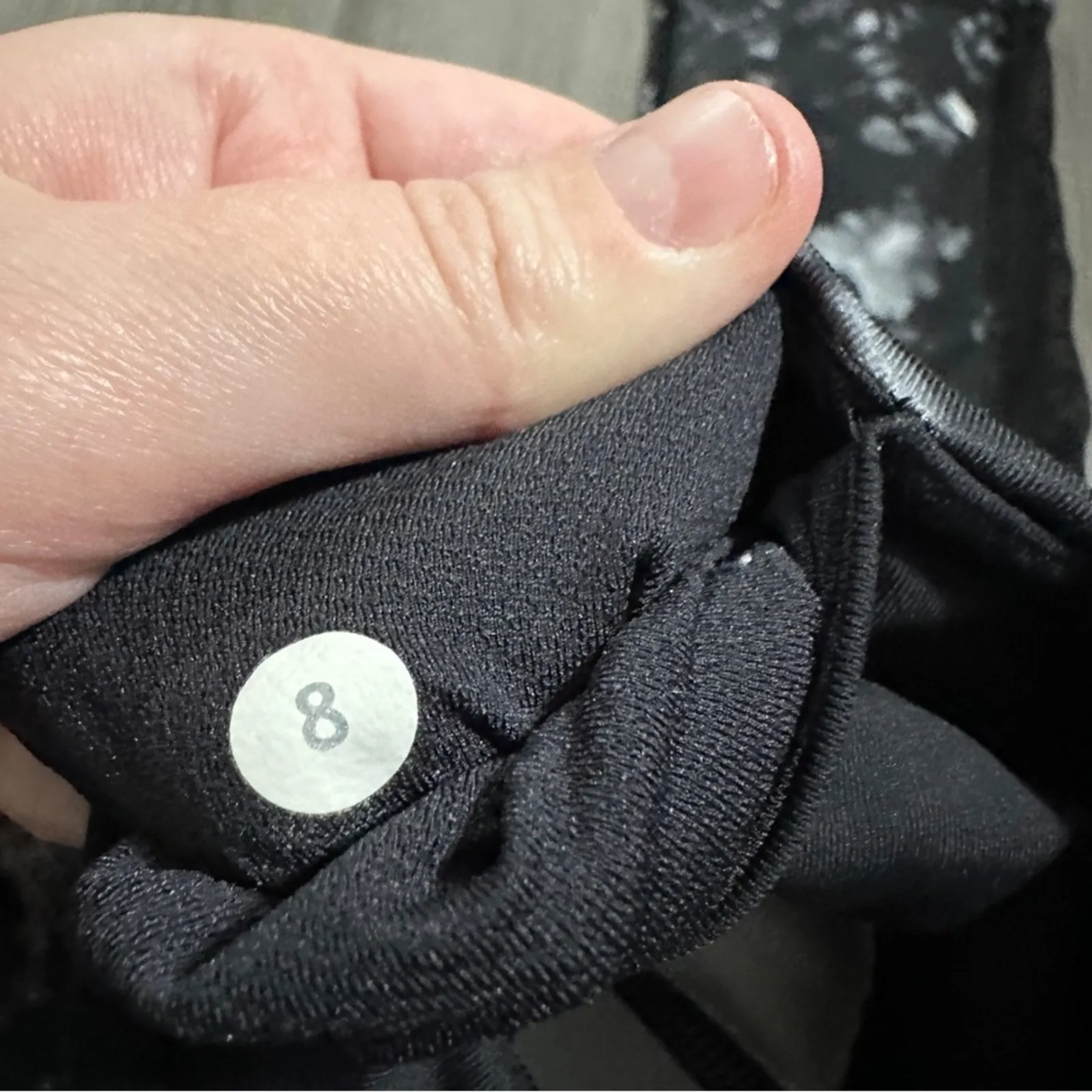 Lululemon Sun Runner Crop Leggings in Dusk Dye White Black Size 6‎ - Image 6