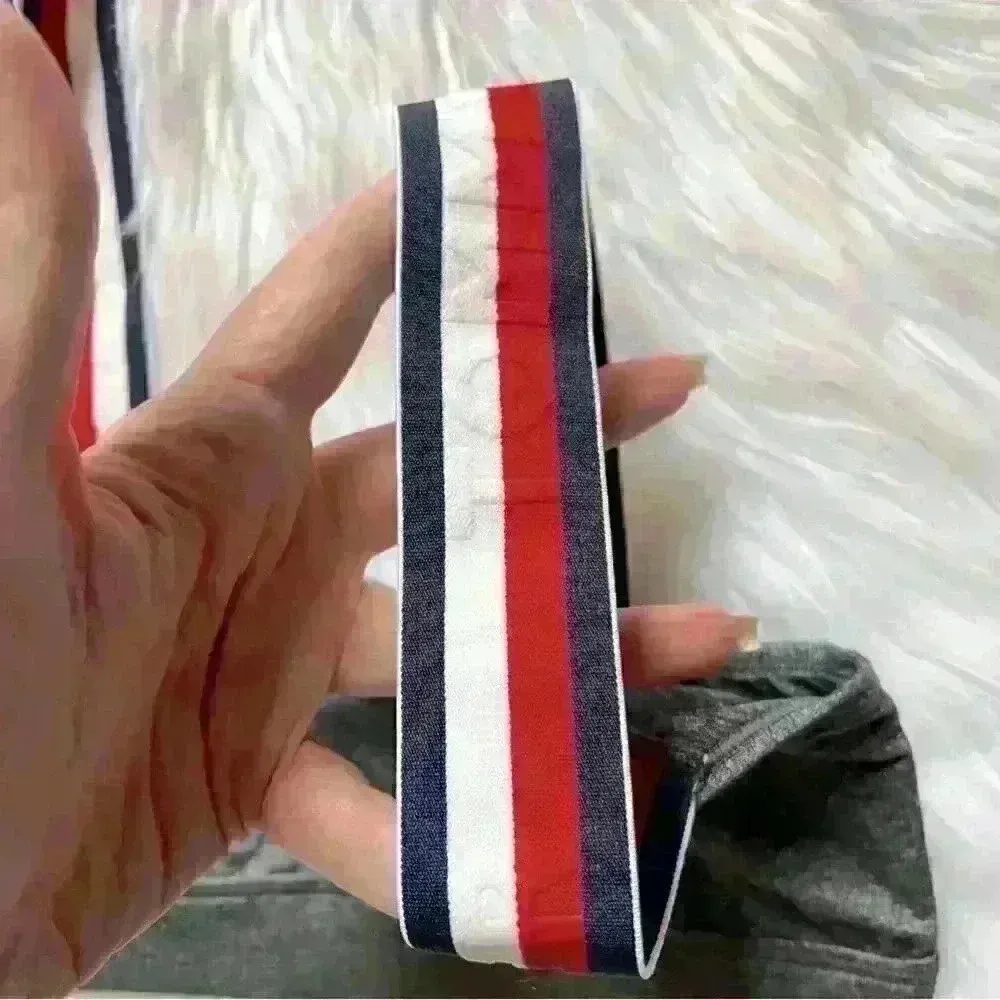 Tommy Hilfiger Colorblock Logo Spellout Strap Bralette XS - Image 3