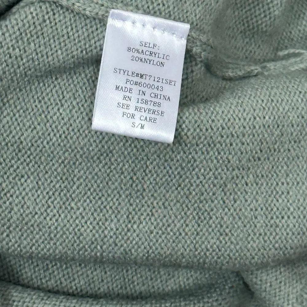 MABLE Women’s Classic Knit Mini Skirt In Sage Size S/M Green - Image 6