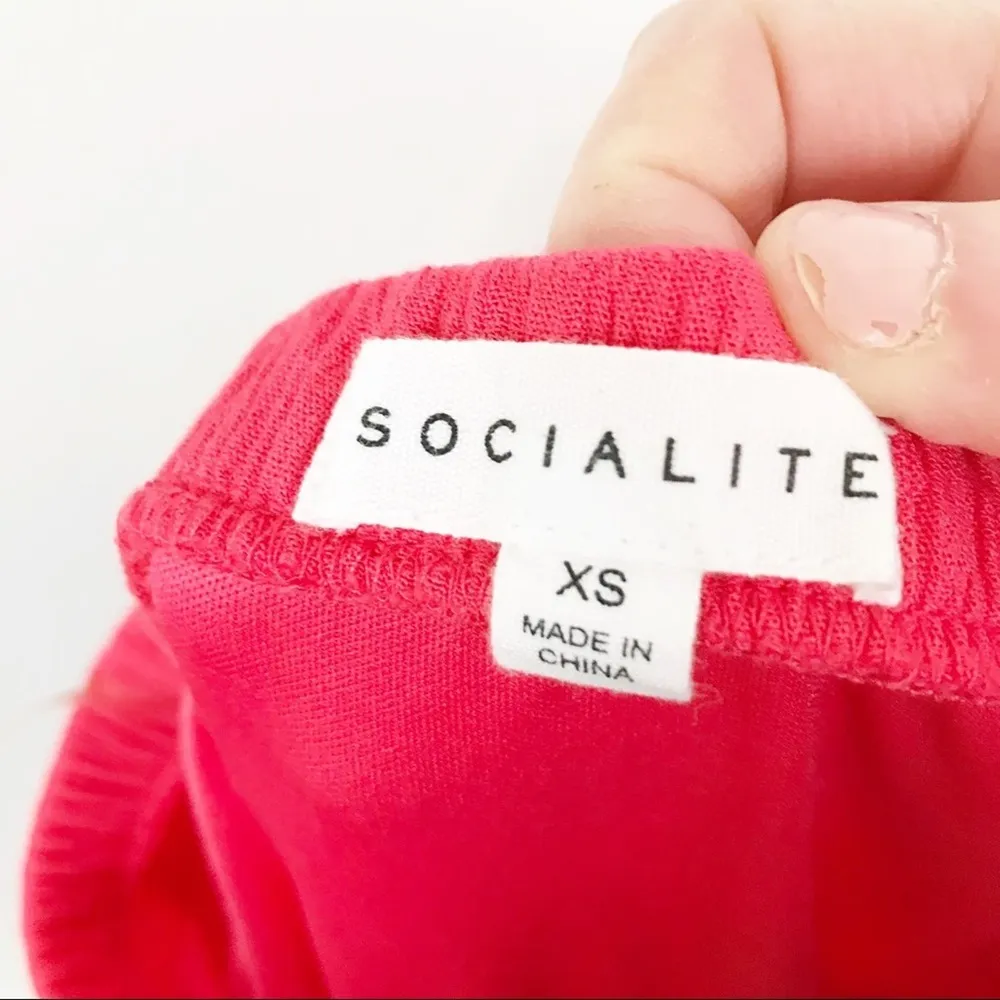 Socialite Pink Sleeveless Tube Top Maxi Dress Sz XS - Image 7