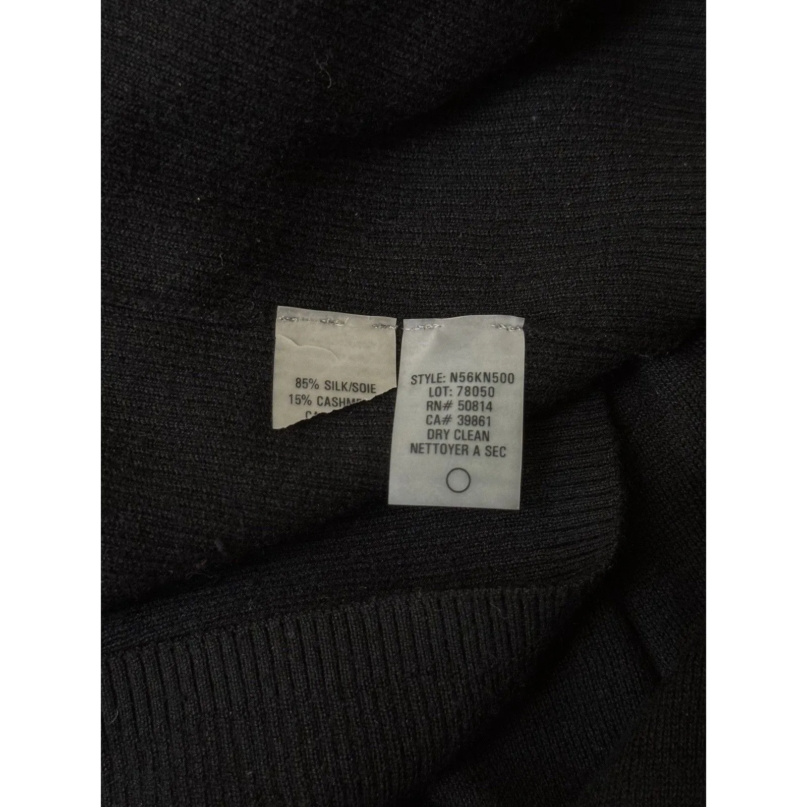 Elie Tahari Women's Silk Cashmere Ruffle Long Sleeve Button Black Cardigan XS - Image 6