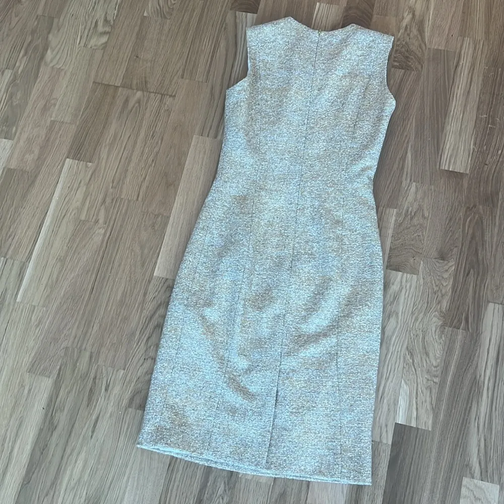 Carolina herrera beige tweed embellished midi dress - Image 10