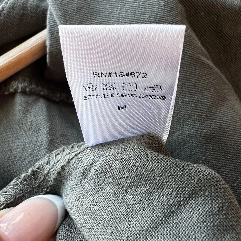 Jumpsuit Women's S Green Army Tie bohemian Front Boiler Zip Closure Coveralls M Size M - Image 6