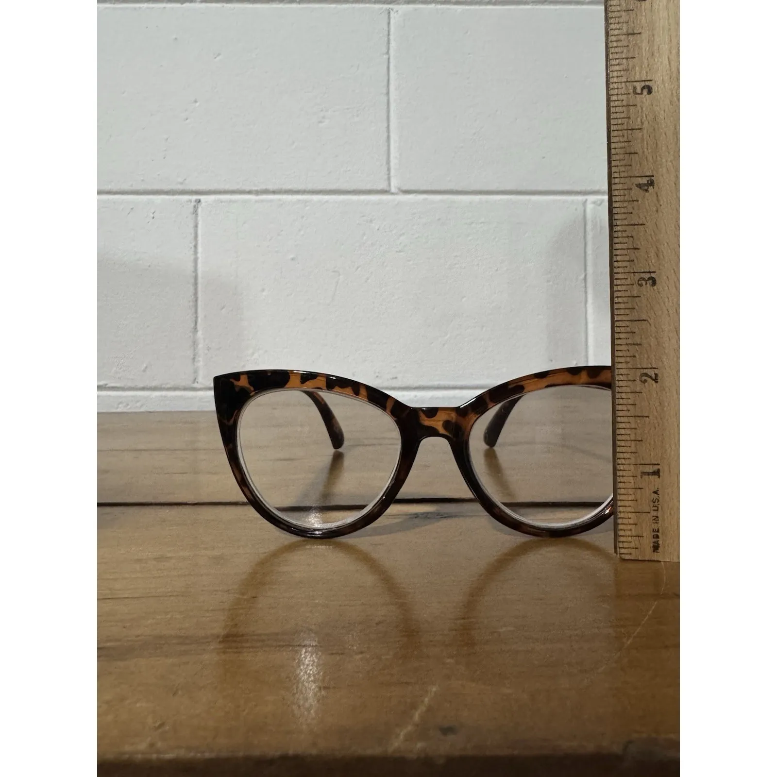 Betsey Johnson Tortoise Cat Eye Eyeglasses Frames 52-19-145 Clear - Image 6