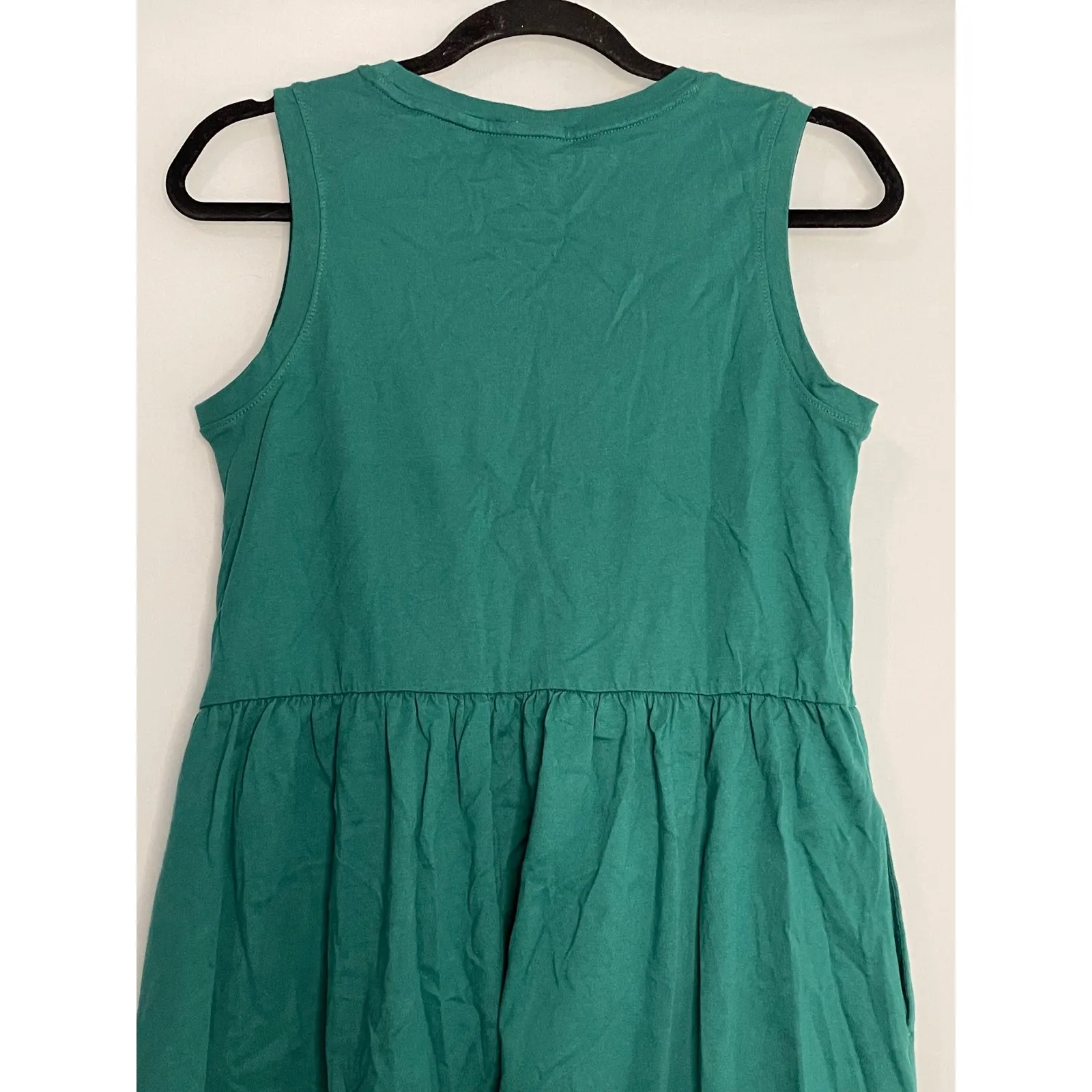 NWT Universal Thread Womens Green Sleeveless Gathered Waist T Shirt Dress XS - Image 11